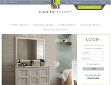 Tablet Screenshot of cabinetcorp.com